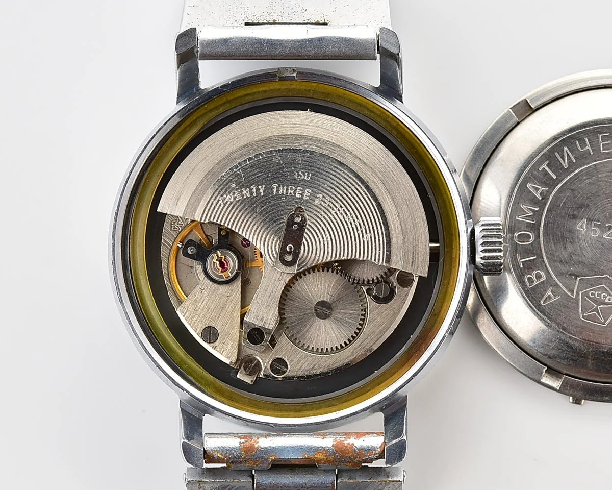 Soviet Poljot mechanical wristwatch with automatic self-winding movement