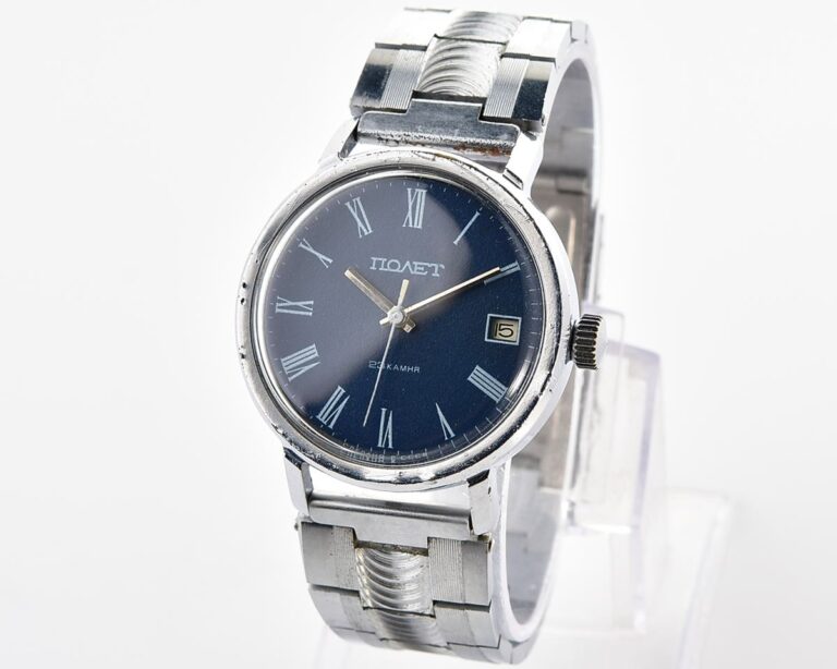 Soviet POLJOT mechanical wristwatch with automatic self-winding movement