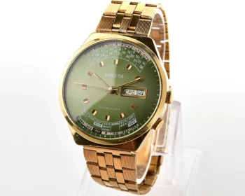 Soviet Raketa gold-plated perpetual calendar mechanical watch