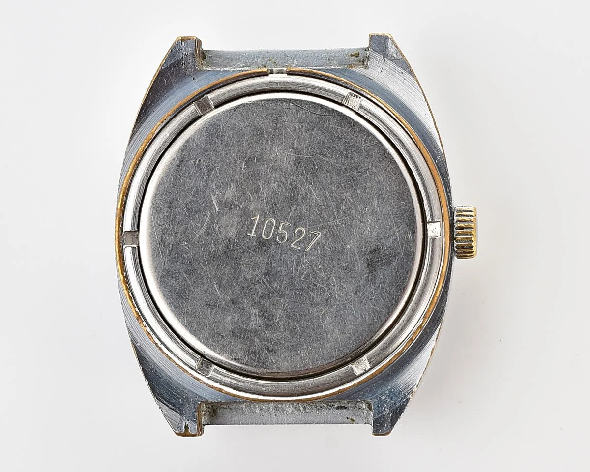 Raketa vintage Soviet mechanical wristwatch with double calendar