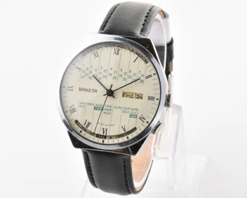 Soviet Raketa perpetual calendar mechanical watch