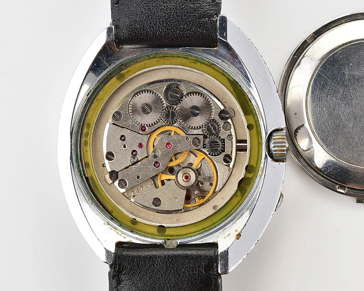 Large Soviet mechanical Slava vintage wristwatch