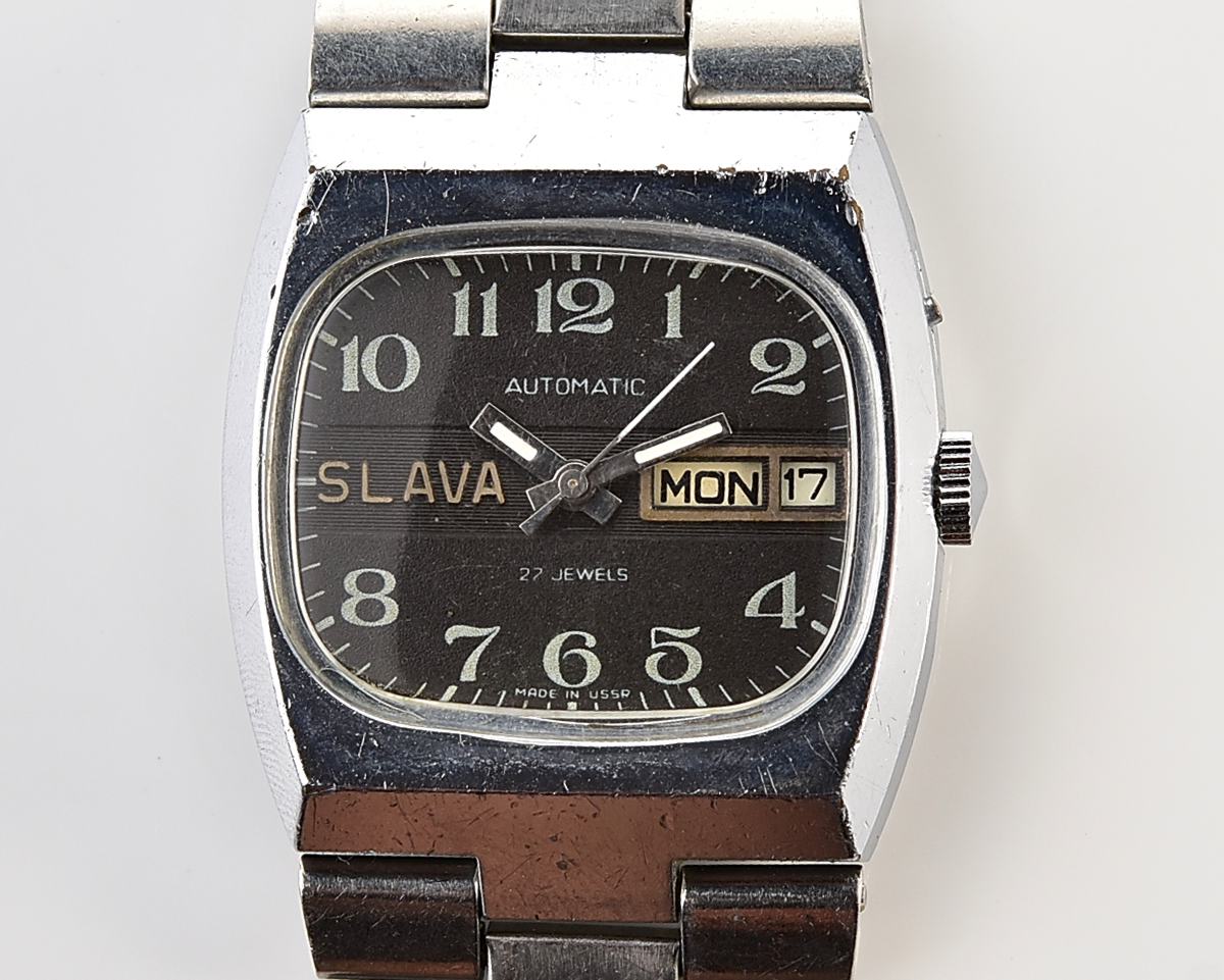 Slava-tank soviet mechanical vintage watch – automatic self winding movement