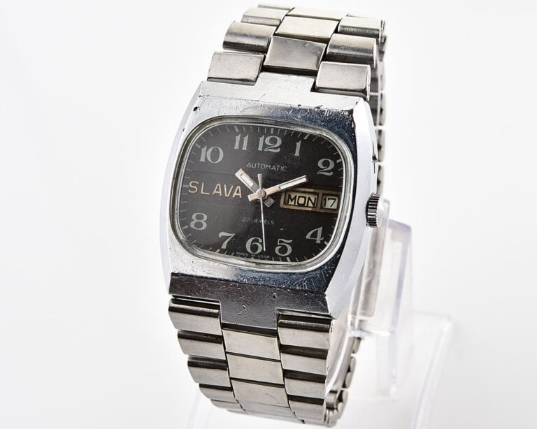 Slava-tank soviet mechanical vintage watch – automatic self winding movement