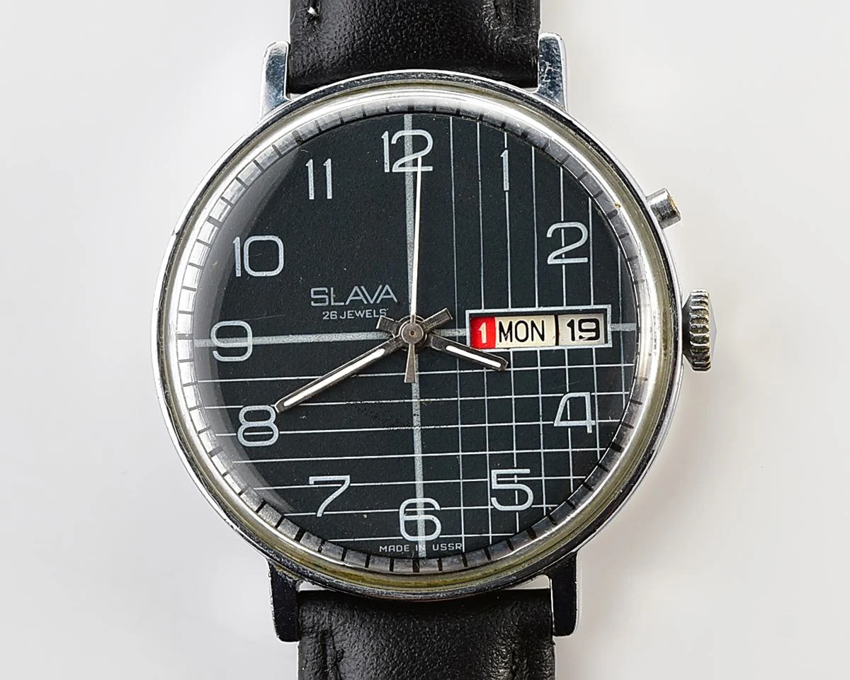 Vintage Slava Soviet mechanical watch