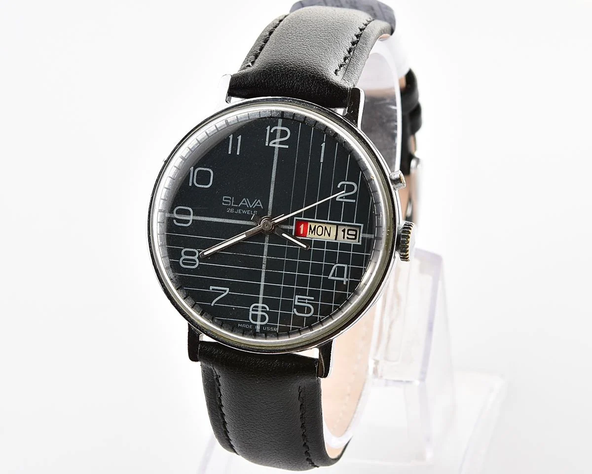 Vintage Slava Soviet mechanical watch