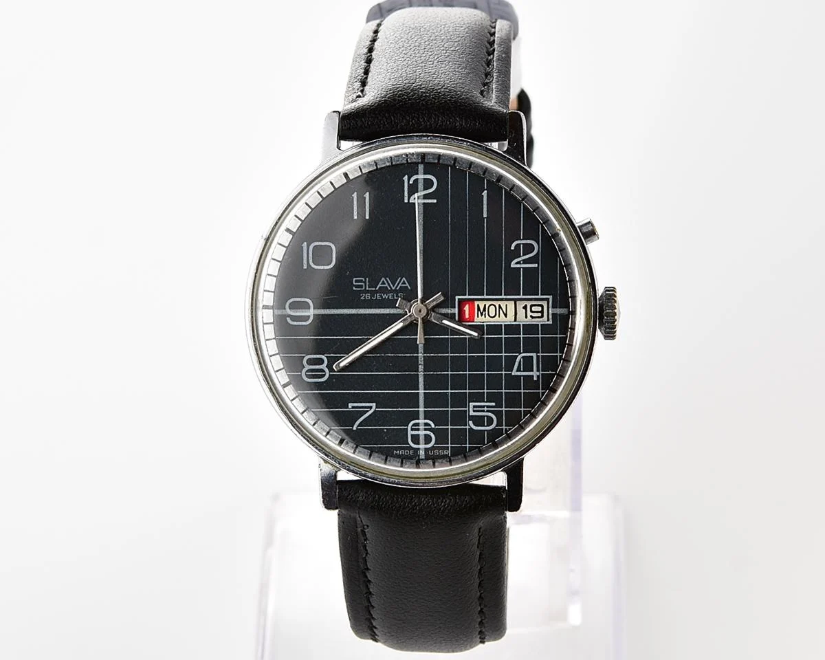 Vintage Slava Soviet mechanical watch