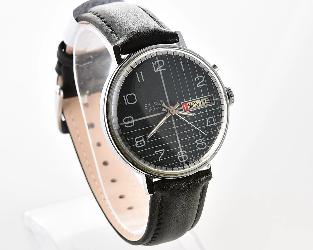 Vintage Slava Soviet mechanical watch