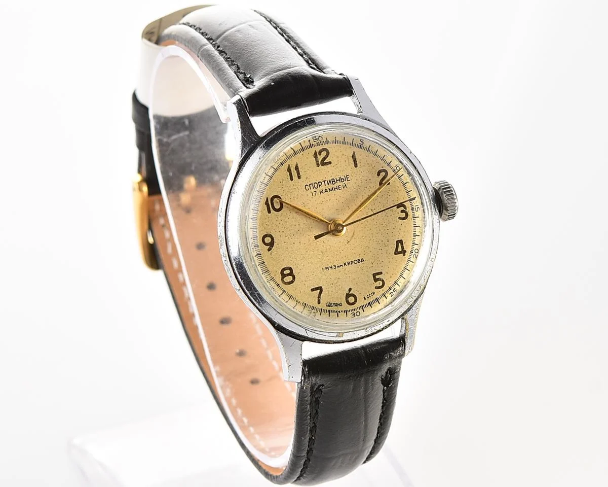 Vintage Soviet Sportivnie mechanical watch from the 1950s