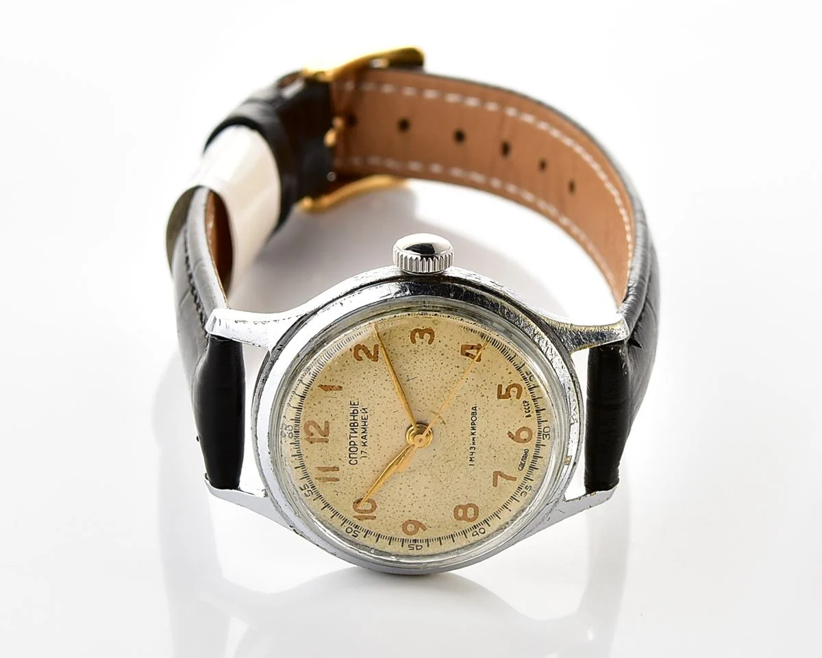 Vintage Soviet Sportivnie mechanical watch from the 1950s