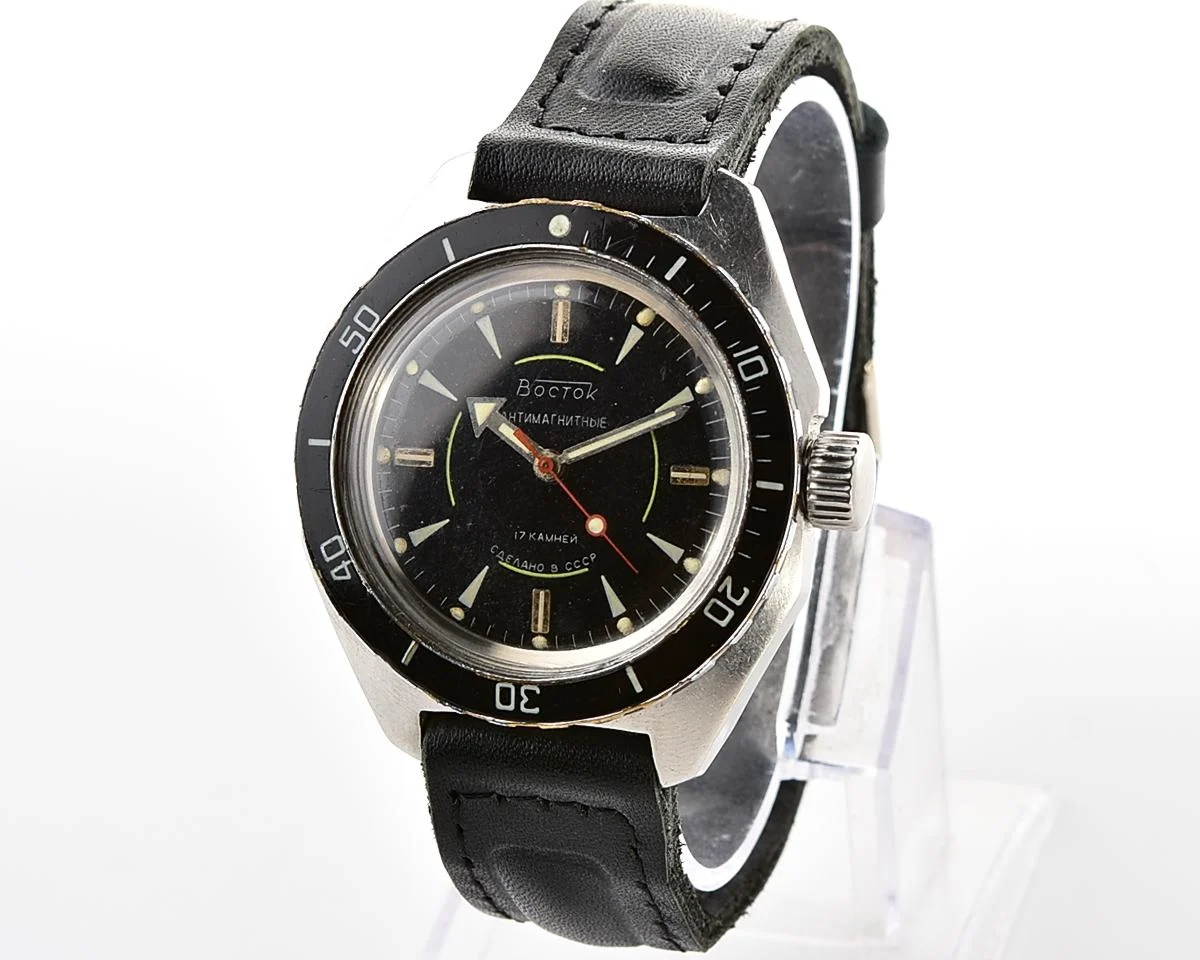 Soviet Vostok Amphibia vintage mechanical wristwatch