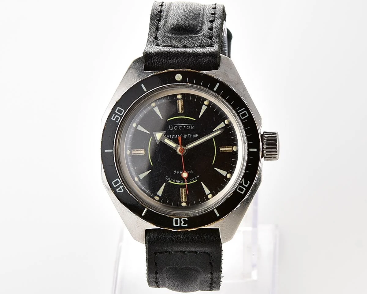 Soviet Vostok Amphibia vintage mechanical wristwatch