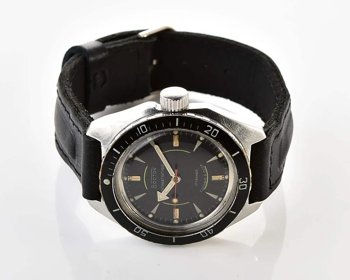 Soviet Vostok Amphibia vintage mechanical wristwatch