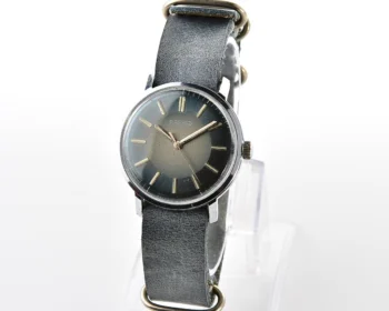 Soviet Vostok mechanical wristwatch with rare blue metallic duotone dial!