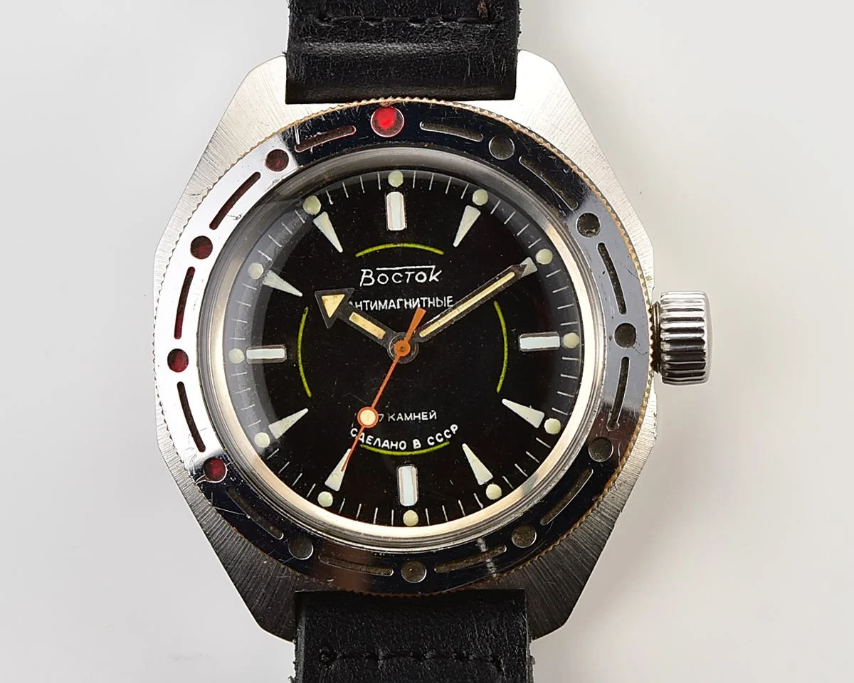 Soviet Vostok Amphibia mechanical wristwatch