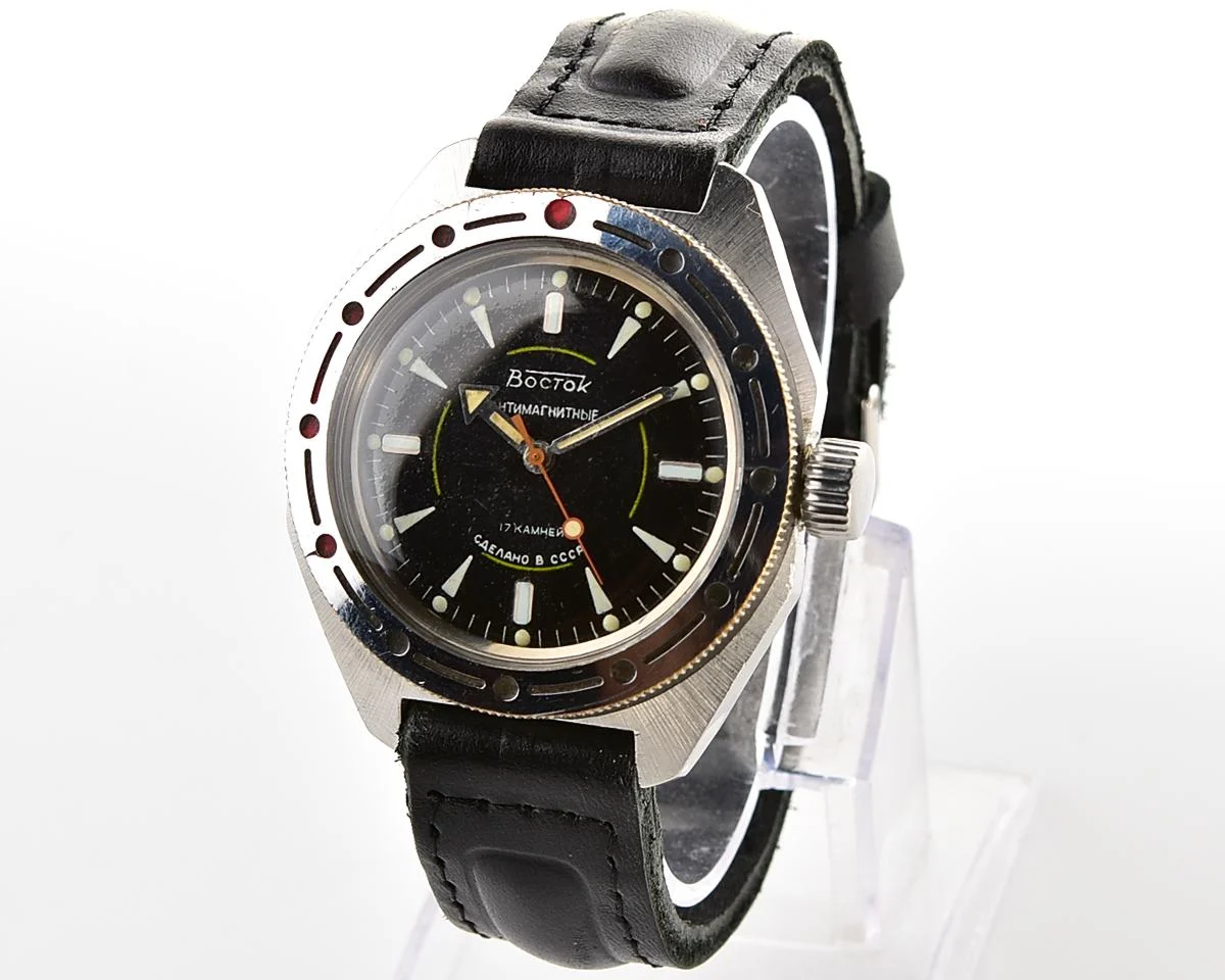 Soviet Vostok Amphibia mechanical wristwatch