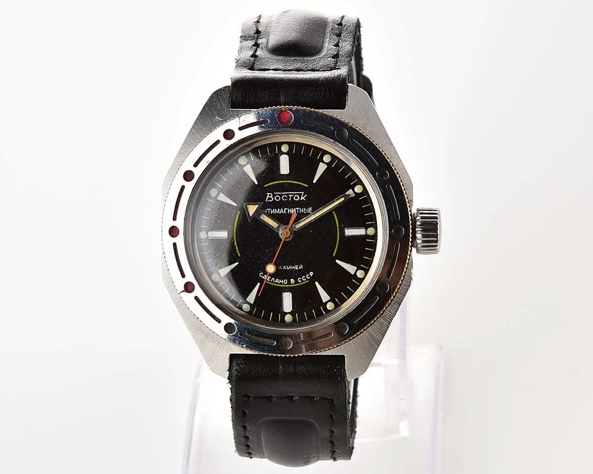 Soviet Vostok Amphibia mechanical wristwatch