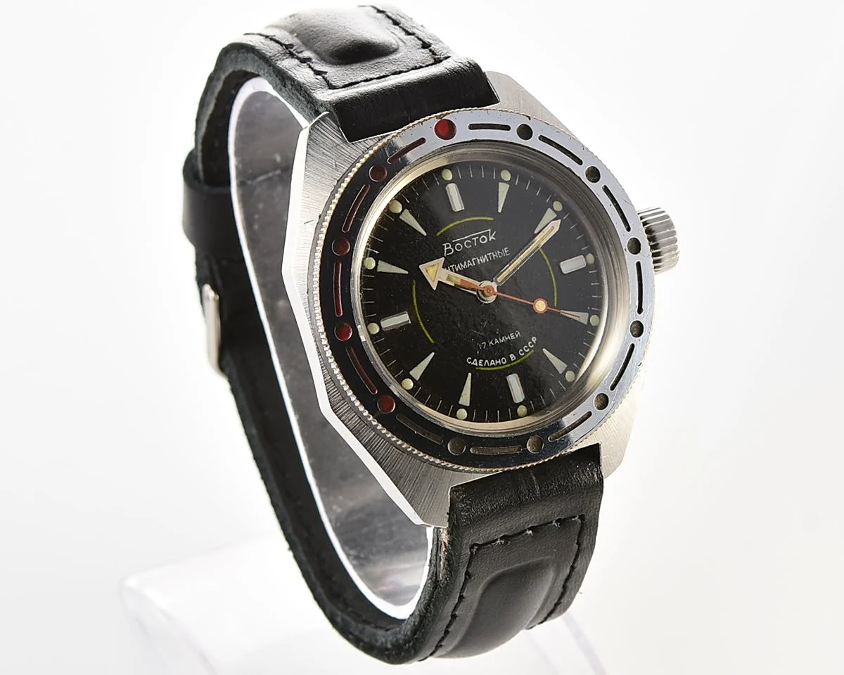 Soviet Vostok Amphibia mechanical wristwatch