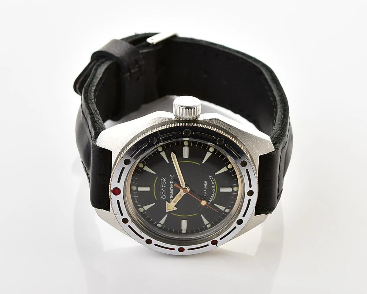 Soviet Vostok Amphibia mechanical wristwatch