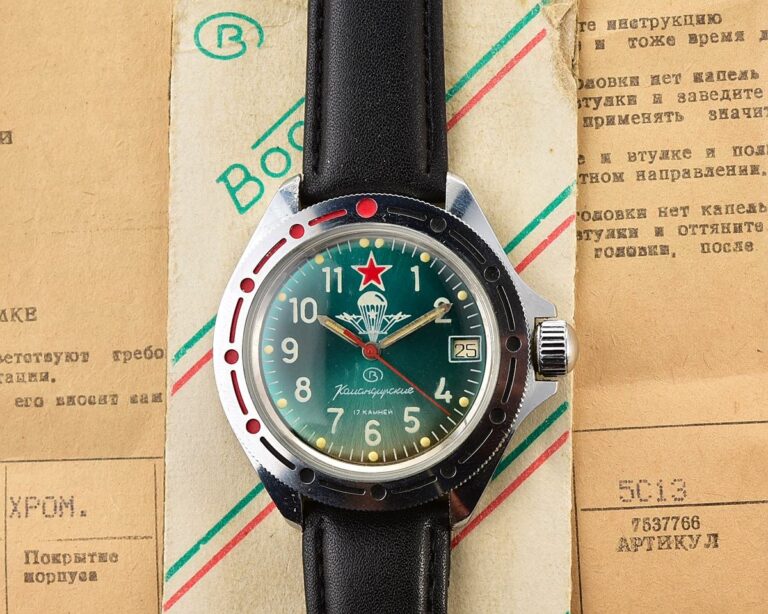 TIME CAPSULE: Vostok Komandirskie paratroopers mechanical wristwatch for airborn troops – New Old Stock(NOS)!