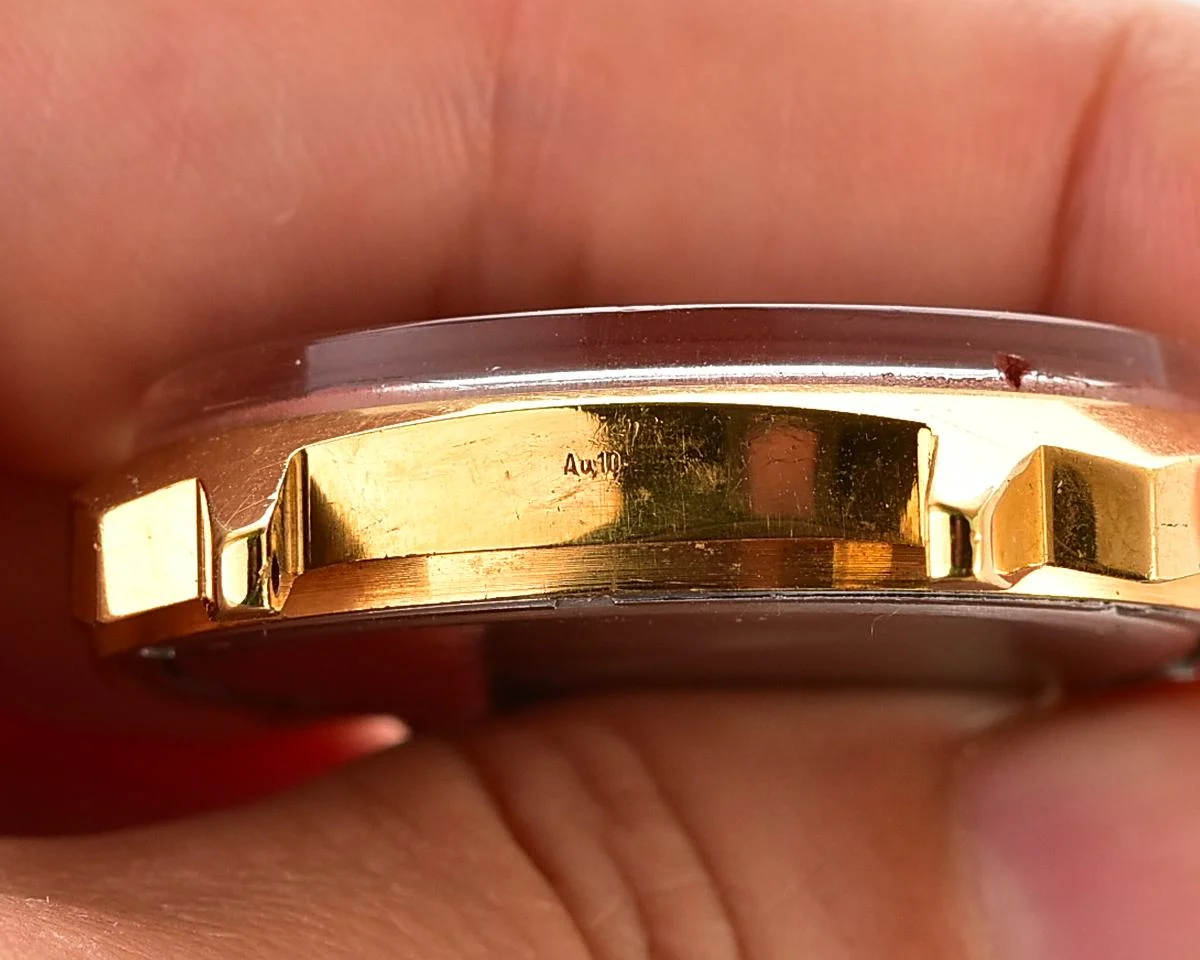 Large Luch Soviet vintage gold-plated wrist watch