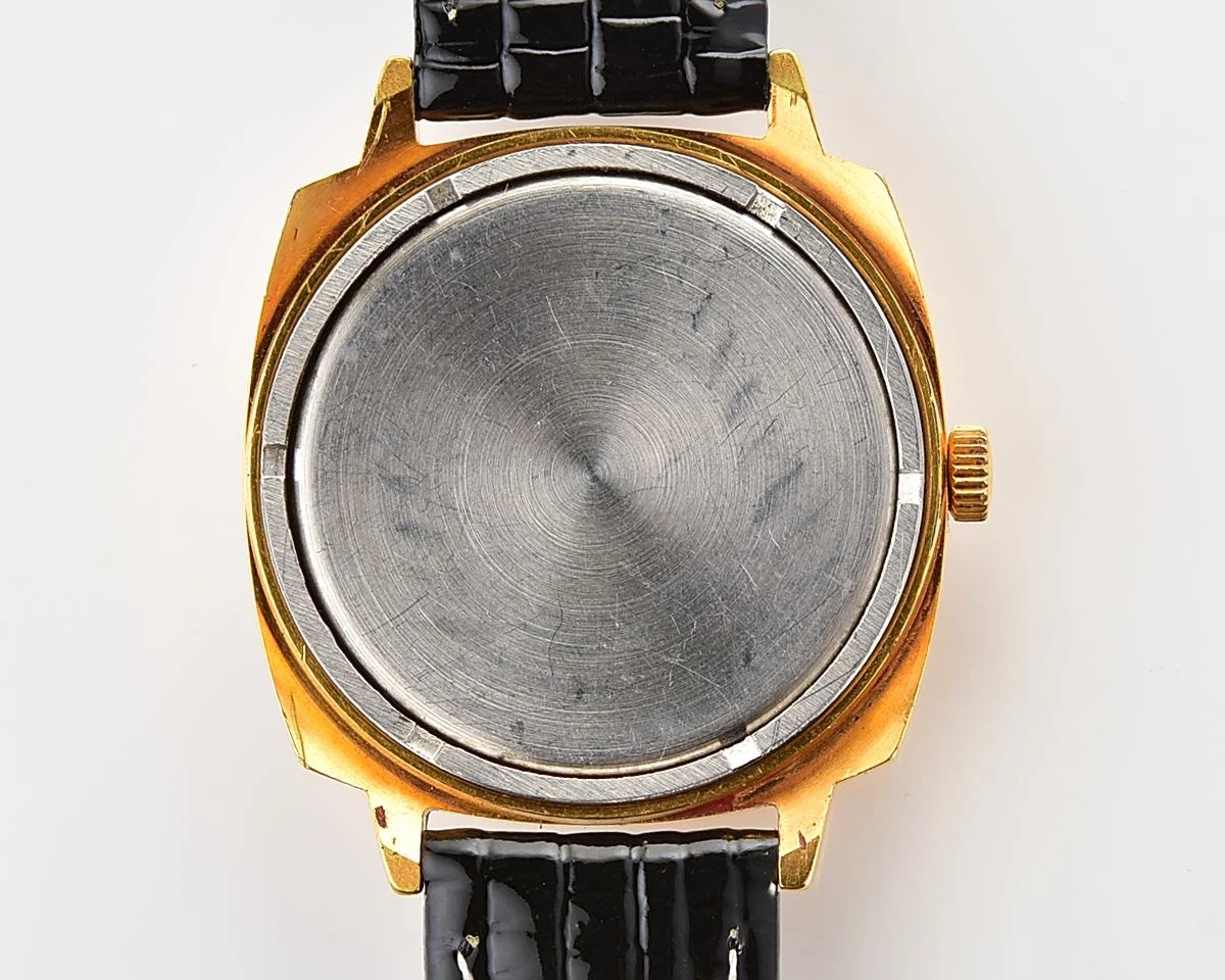 Large Luch Soviet vintage gold-plated wrist watch