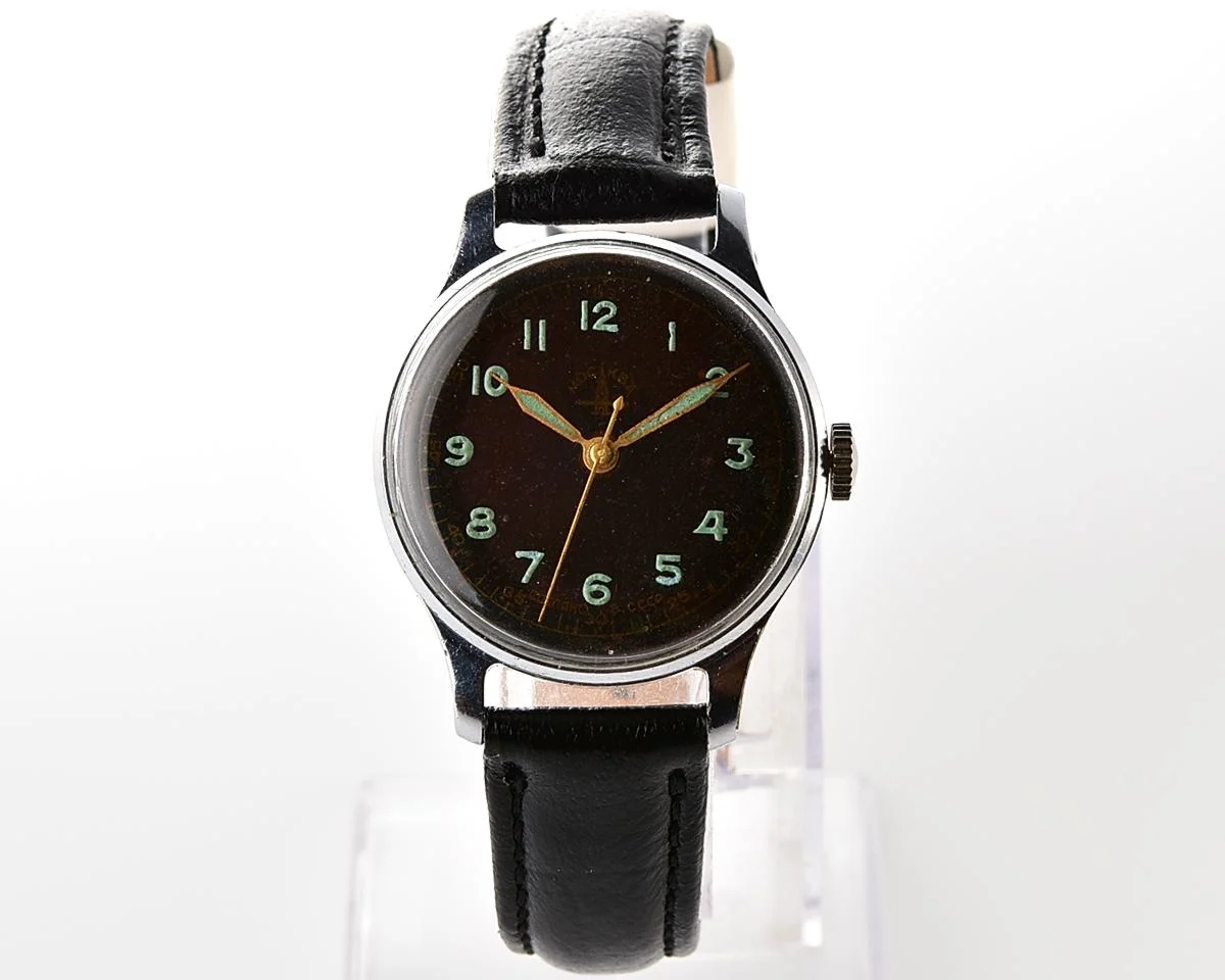 Vintage Soviet mechanical watch Moskva - uncommon version