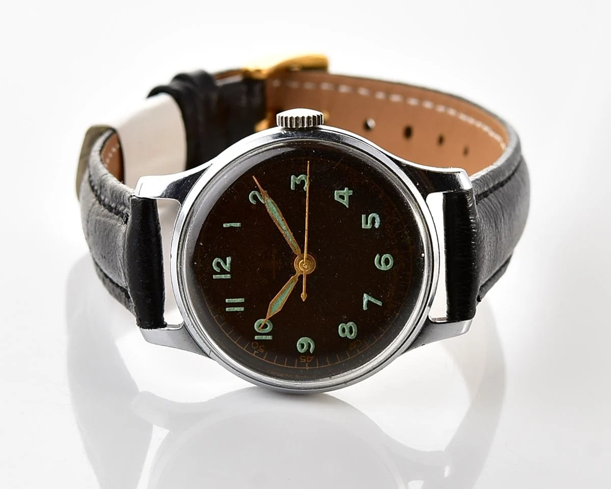 Vintage Soviet mechanical watch Moskva - uncommon version