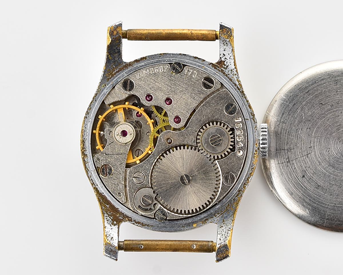 Vintage soviet mechanical watch POBEDA ZIM from the 1950s