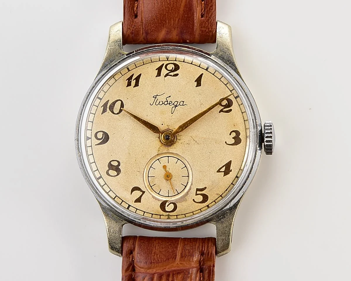 Vintage Soviet mechanical Pobeda wristwatch, PChZ, the 3rd quarter of 1957!