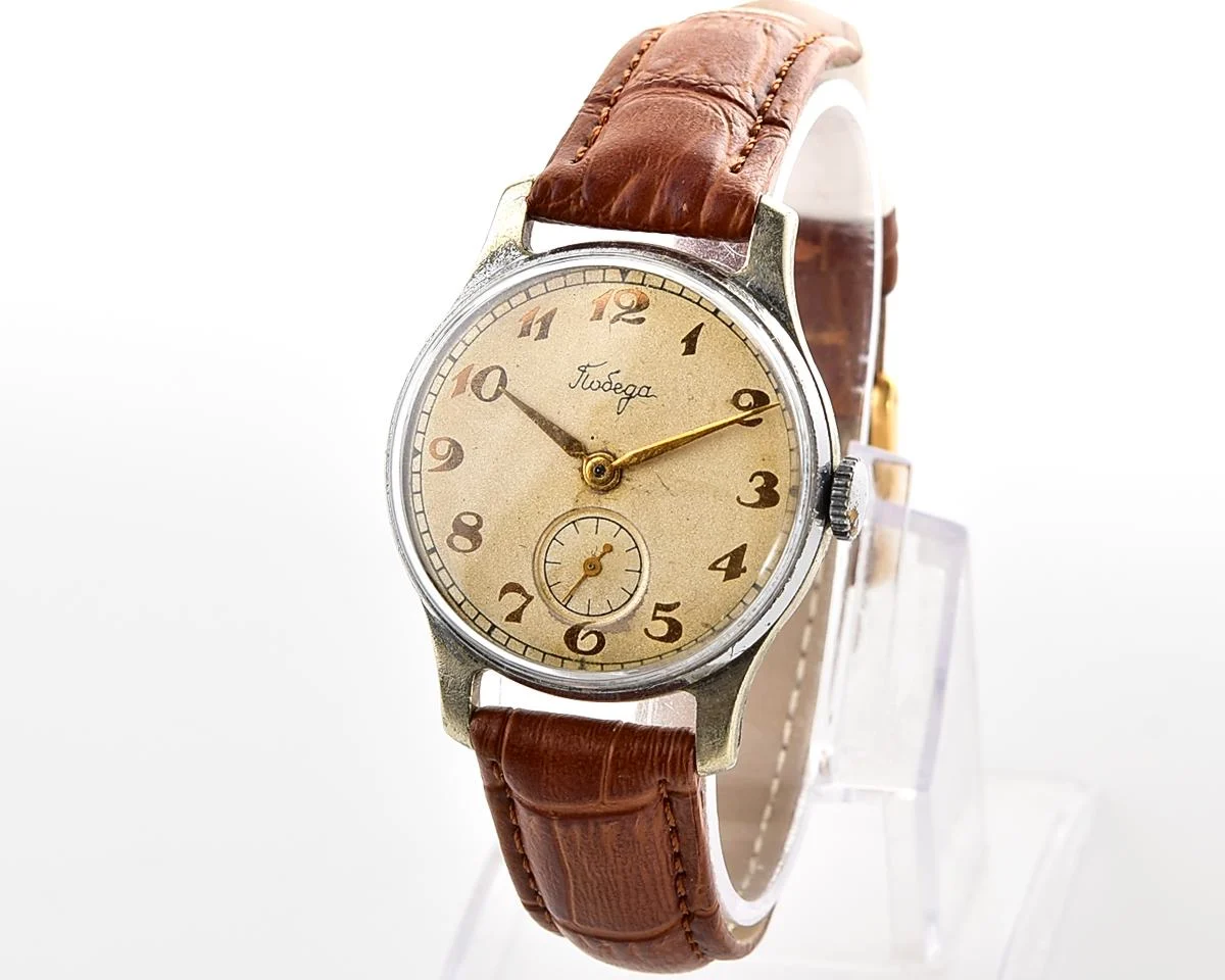 Vintage Soviet mechanical Pobeda wristwatch, PChZ, the 3rd quarter of 1957!