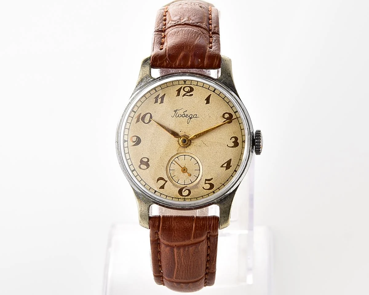Vintage Soviet mechanical Pobeda wristwatch, PChZ, the 3rd quarter of 1957!