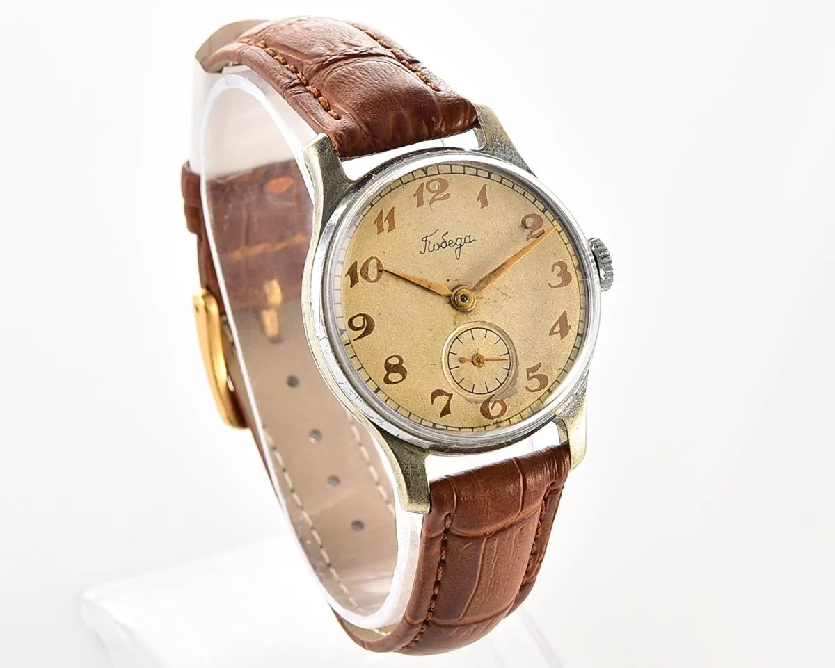 Vintage Soviet mechanical Pobeda wristwatch, PChZ, the 3rd quarter of 1957!