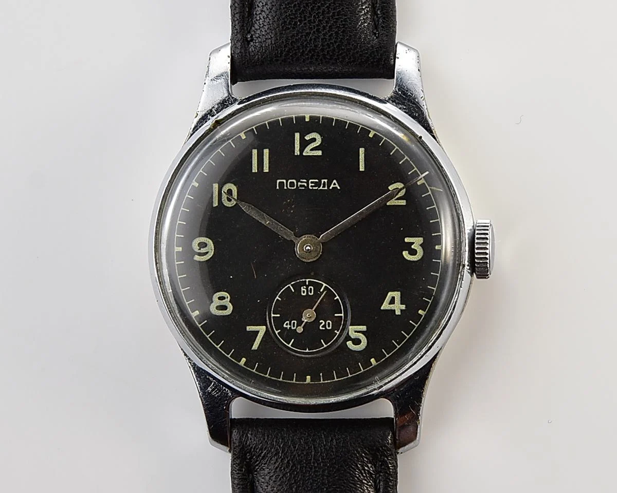 Excellent Soviet mechanical Pobeda wristwatch, PChZ