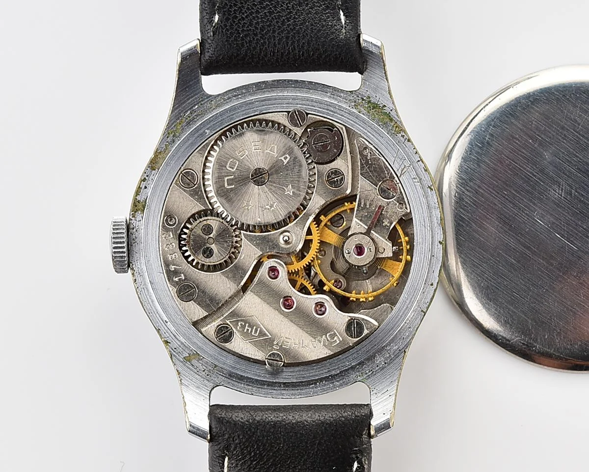 Excellent Soviet mechanical Pobeda wristwatch, PChZ