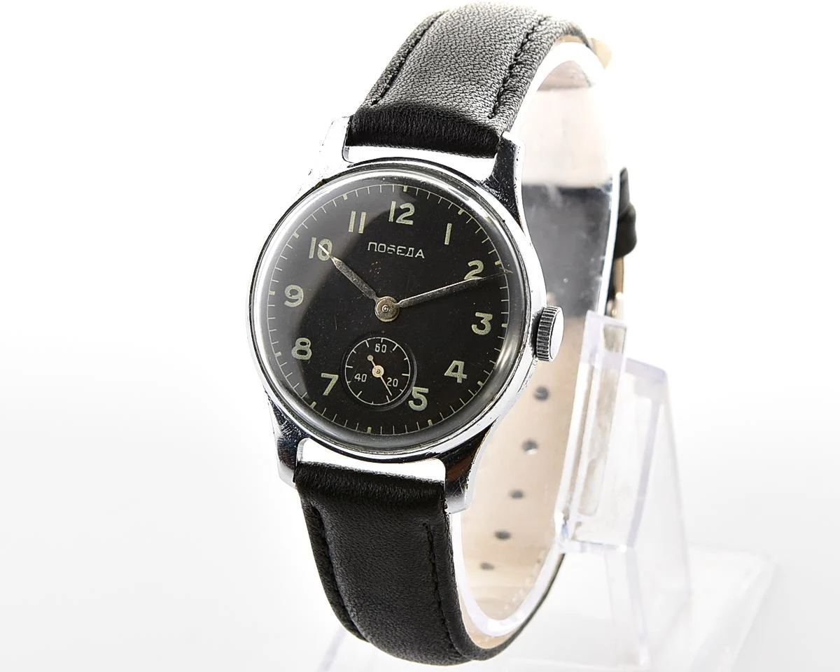 Excellent Soviet mechanical Pobeda wristwatch, PChZ