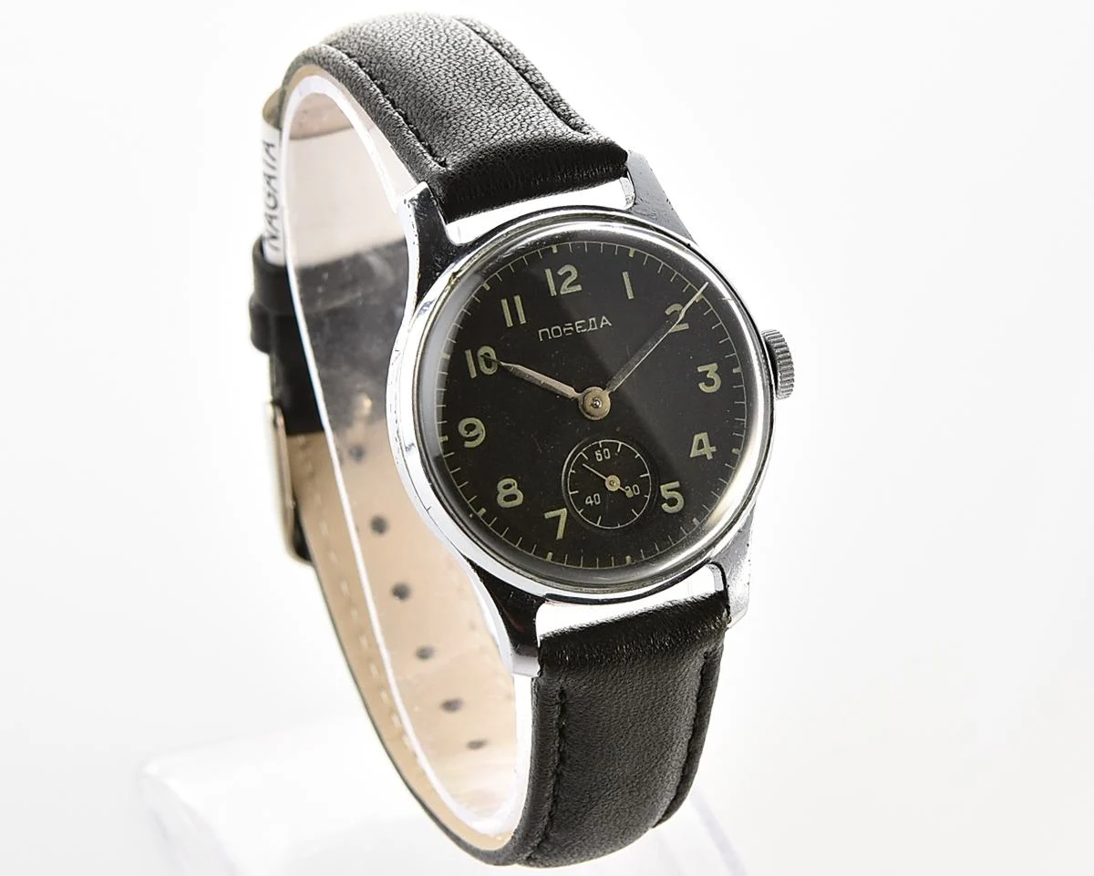 Excellent Soviet mechanical Pobeda wristwatch, PChZ