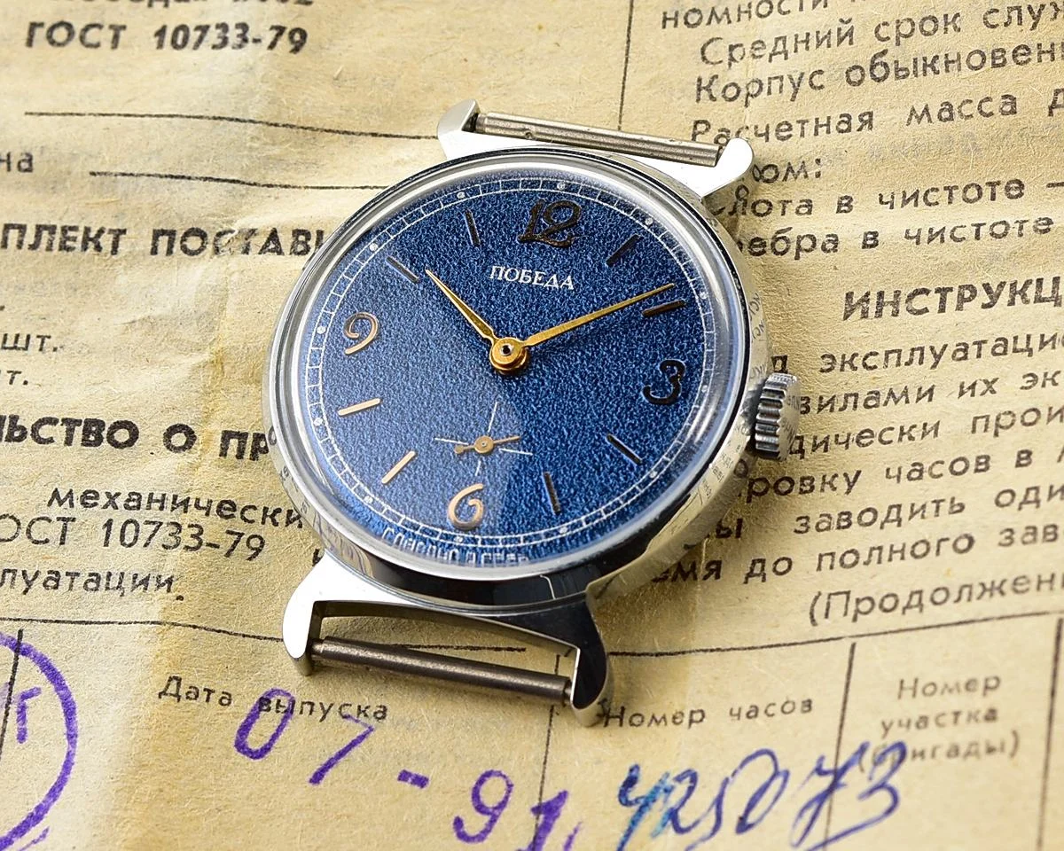 TIME CAPSULE: Soviet mechanical Pobeda watch in box – New Old Stock (NOS)!
