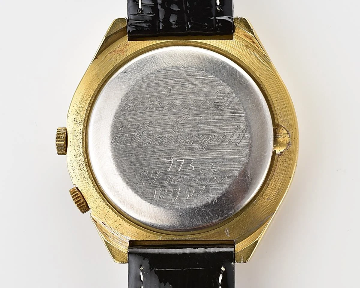 Soviet Raketa gold-plated perpetual calendar mechanical watch - Udaloy destroyer!