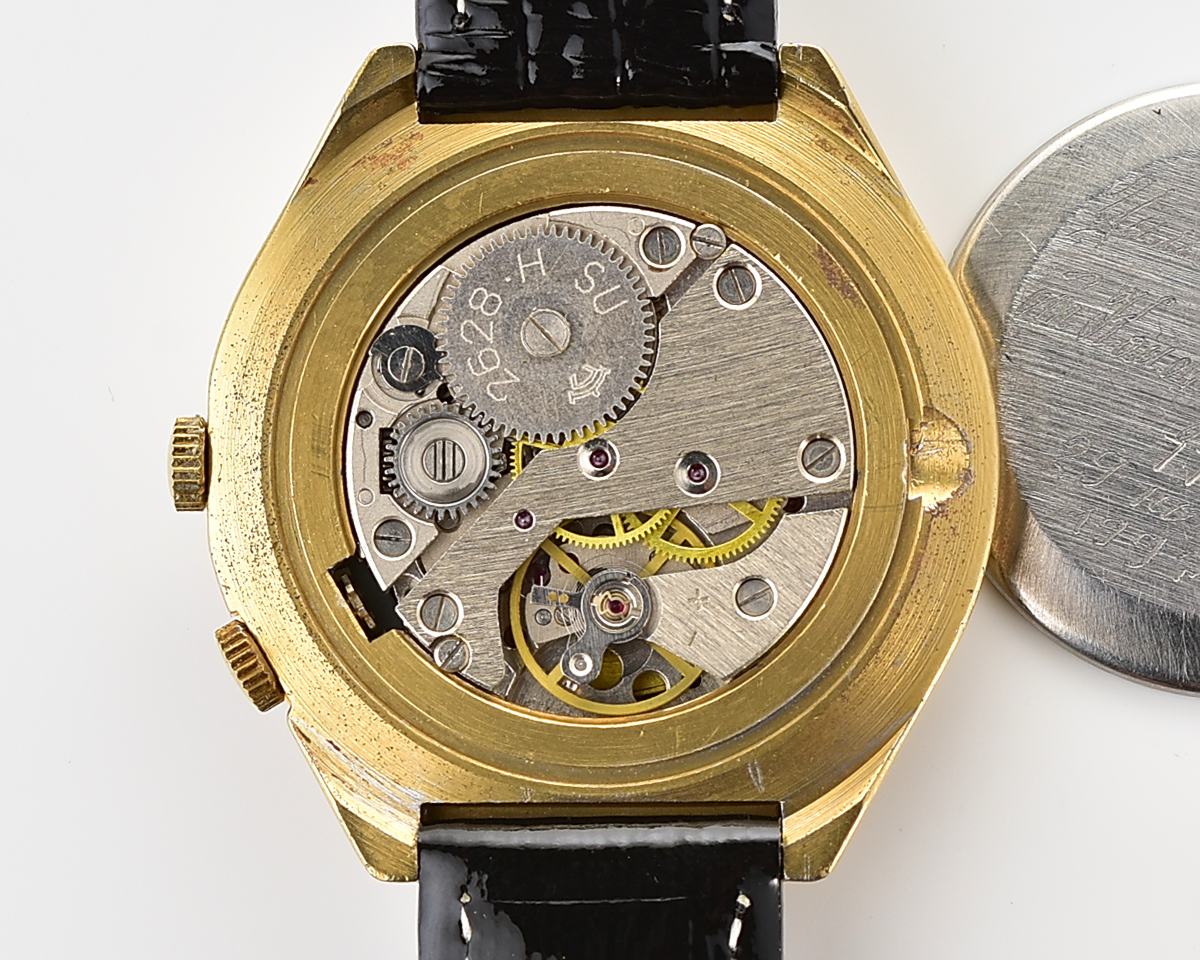Soviet RAKETA gold-plated perpetual calendar mechanical watch - Udaloy destroyer!