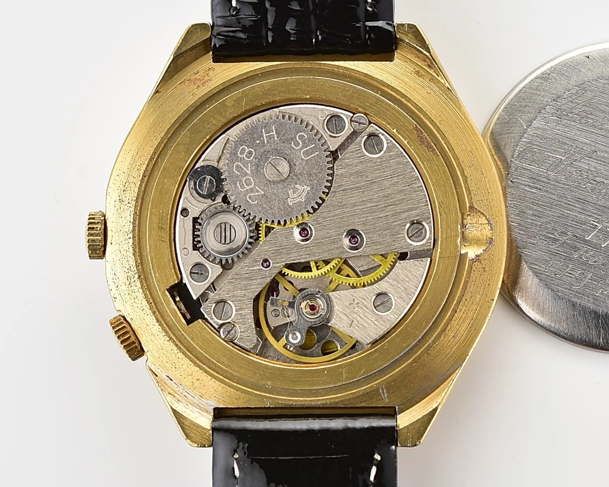 Soviet Raketa gold-plated perpetual calendar mechanical watch - Udaloy destroyer!