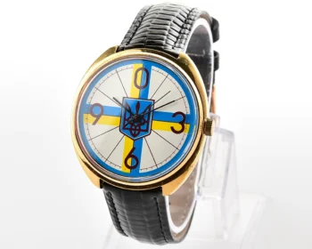 Raketa mechanical watch with 🇺🇦Ukrainian trident on the dial (Coat of arms of Ukraine)
