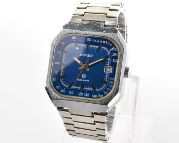 Poljot Tachometer vintage Soviet watch with automatic mechanical movement