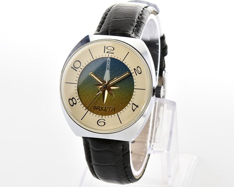 Excellent Raketa-Soyuz soviet mechanical watch – relic of soviet space exploration era!