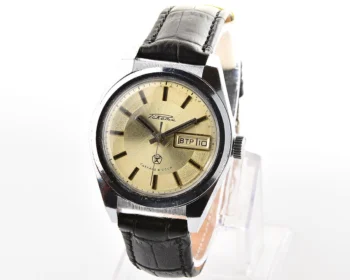 Raketa vintage mechanical wristwatch with double calendar