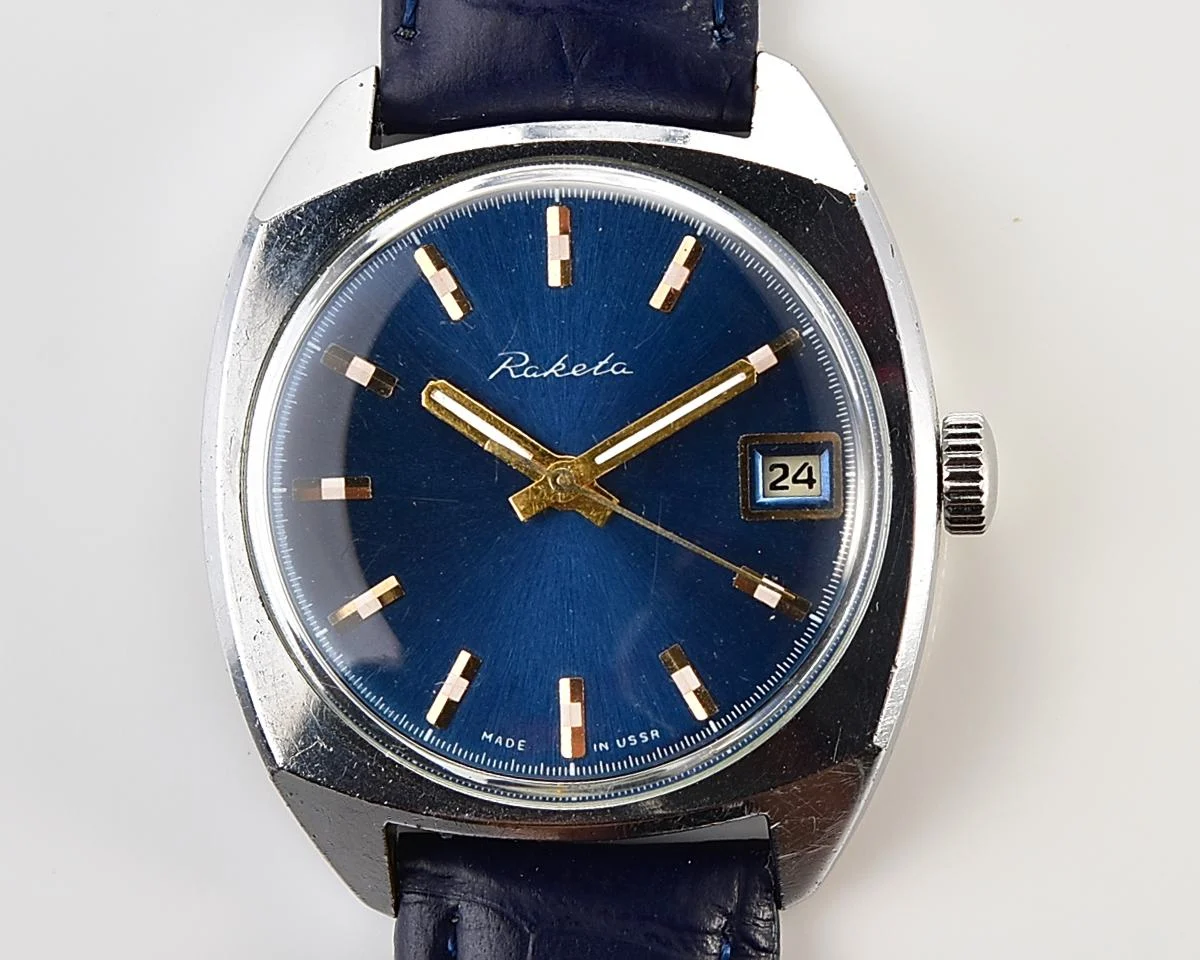 Soviet Raketa vintage mechanical watch