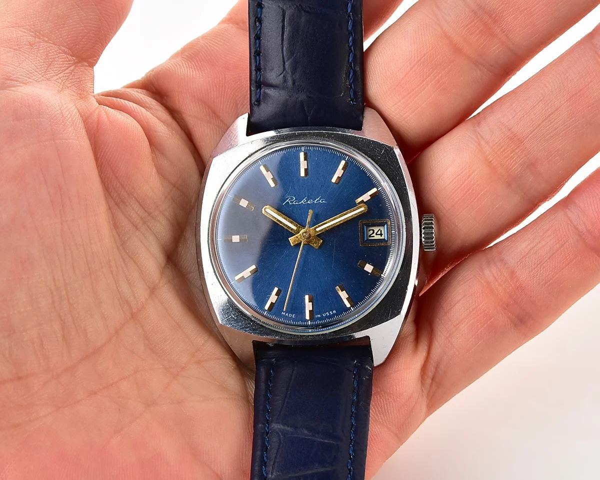 Soviet Raketa vintage mechanical watch
