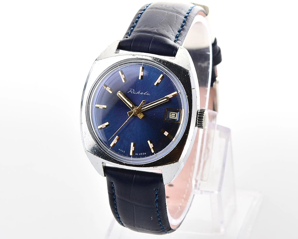 Soviet Raketa vintage mechanical watch