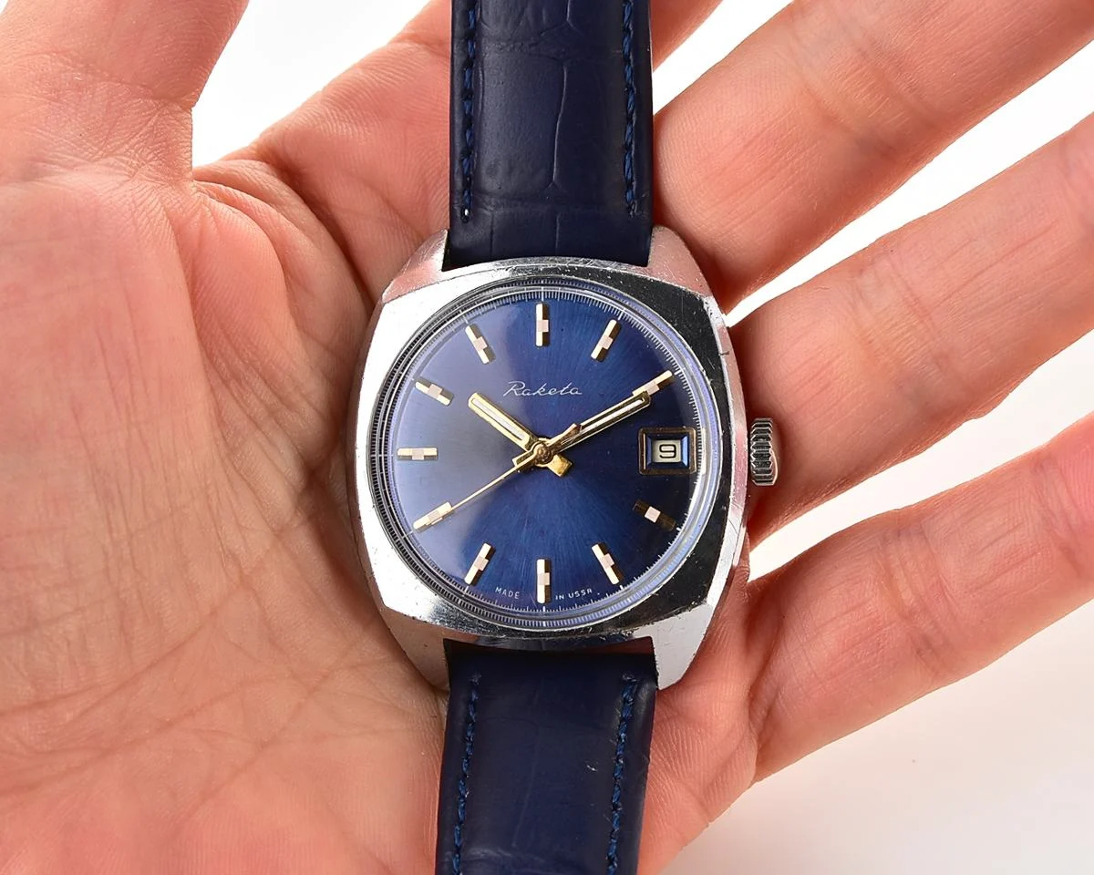 Soviet Raketa vintage mechanical watch