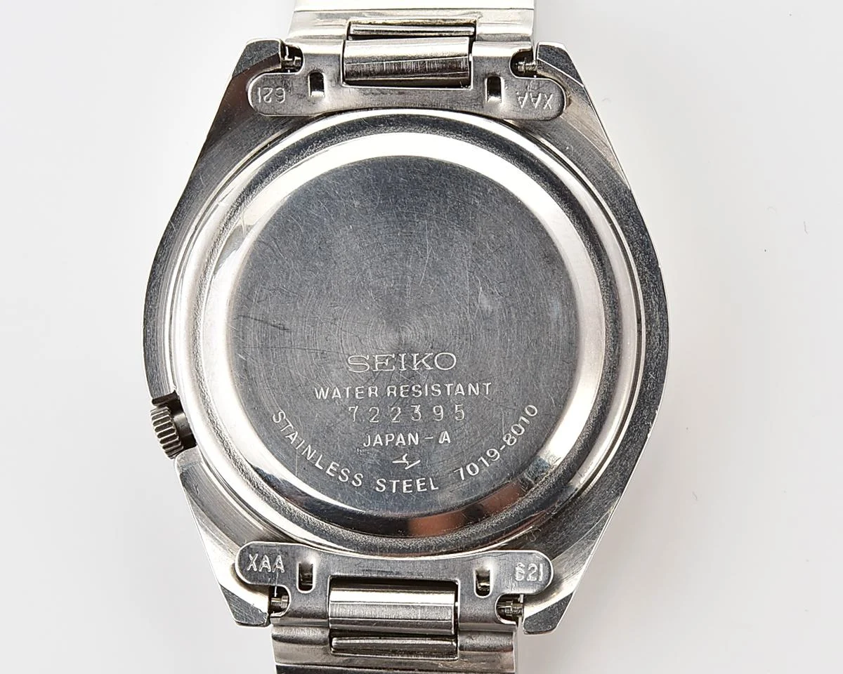 Seiko Actus Automatic 7019-8010 with "No-5" Black Dial, from February 1972
